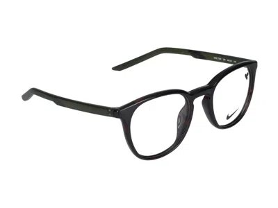 Nike Eyeglasses In Tortoise/matte Rough Green