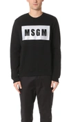 MSGM Box Logo Sweatshirt