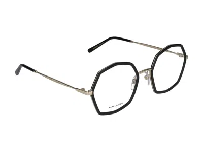 Shop Marc Jacobs Eyeglasses In Gold Black