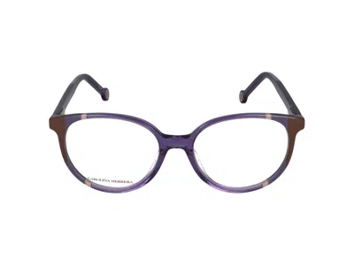Carolina Herrera Geometrically Framed Flat Mirror In Purple Brown