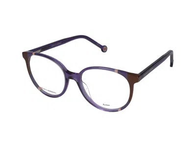 Carolina Herrera Geometrically Framed Flat Mirror In Purple Brown