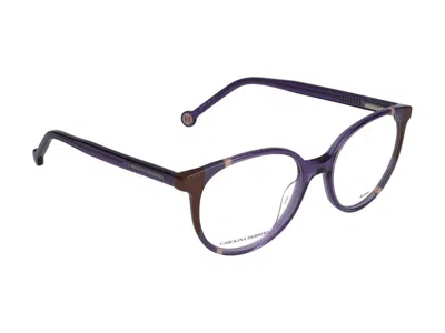 Carolina Herrera Geometrically Framed Flat Mirror In Purple Brown