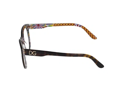 Dolce & Gabbana Eyeglasses In Havana On Cart Print