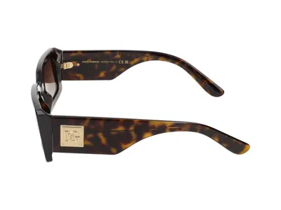 Dolce & Gabbana Womens Brown Dg4416 Rectangle-frame Tortoiseshell Acetate Sunglasses In Brown