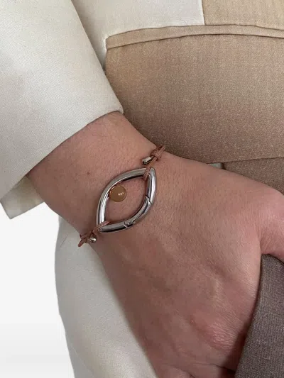 Capsule Eleven X Pantone Bead-detailing Bracelet In Silver
