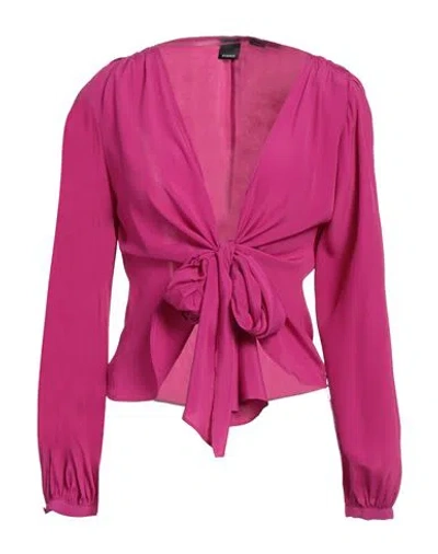 Pinko Woman Top Mauve Size 8 Acetate, Silk In Purple