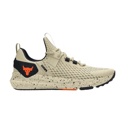 Pre-owned Under Armour Wmns Project Rock Bsr 4 'silt Speckled' In Cream