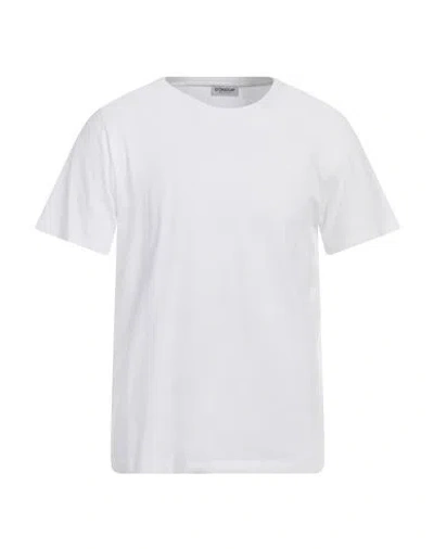 Dondup Man T-shirt White Size Xs Cotton In White