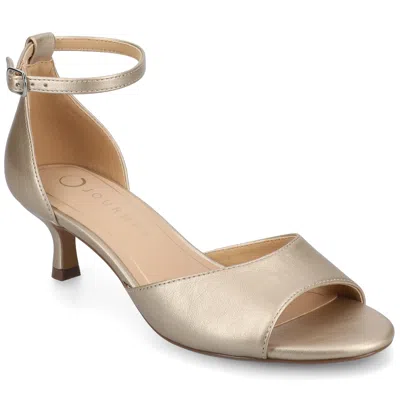 Journee Women's Jezzie Medium And Wide Width Dress Sandals In White