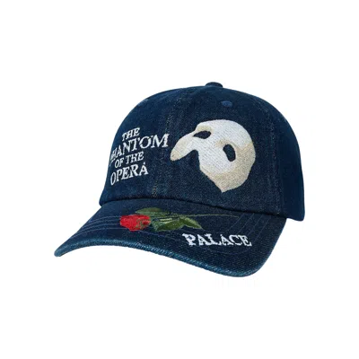 Pre-owned Palace Phantom Of The Opera 6-panel 'stonewash Denim' In Blue