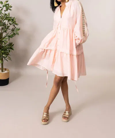 Emily Lovelock Lucy Dress In Rose Pink In Pink