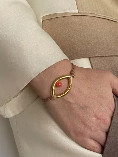 Capsule Eleven X Pantone Bead-detailing Bracelet In Gold