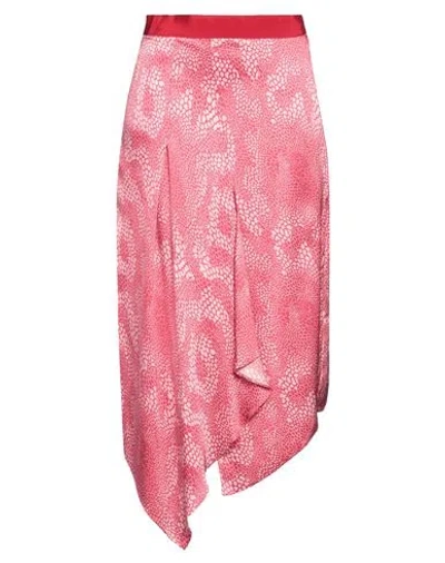 Isabel Marant Asymmetrical Elastic Waist Mini Skirt In Pink