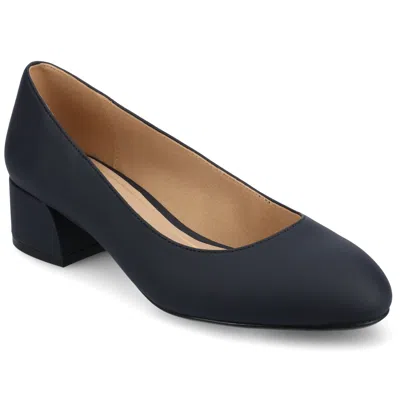 Journee Collection Journee Womens Saarii Wide Width Pumps In Blue