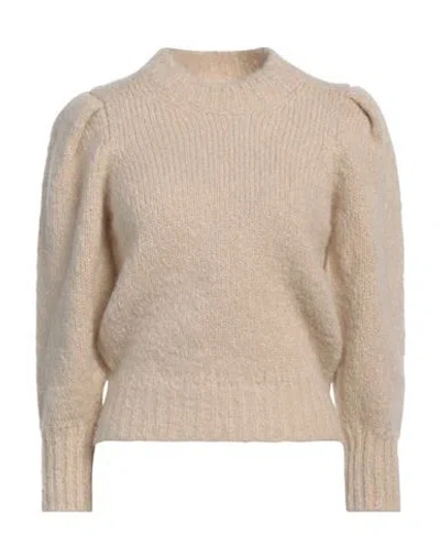 Isabel Marant Woman Sweater Beige Size 8 Mohair Wool, Polyamide In Beige