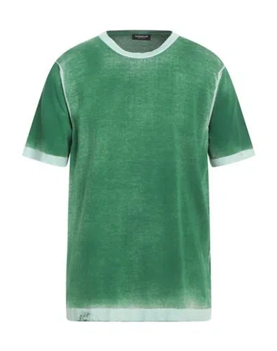Dondup Man Sweater Green Size 44 Cotton In Green