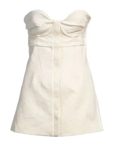 Proenza Schouler Woman Top Ivory Size 6 Cotton, Wool, Polyamide, Elastane In White