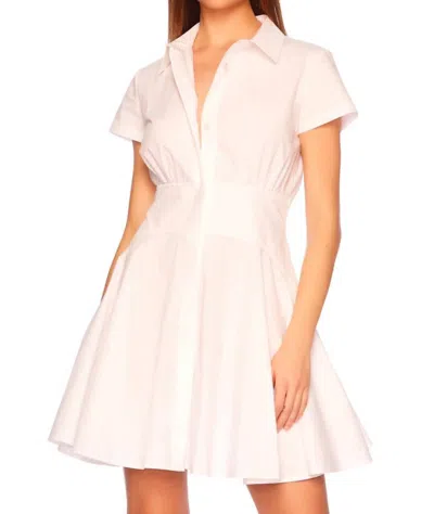 Susana Monaco Poplin Shirt Dress In Sugar In Multi