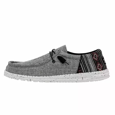 Hey Dude Men's Wally Funk Shoes In Jacquard Black Aztec In Multi