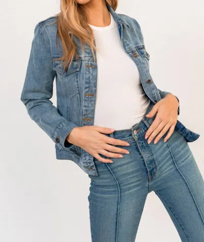 Gilli Washed Denim Jacket In Soft Wash In Multi