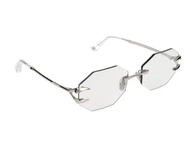 Roberto Cavalli Sunglasses In Palladium Polished Total