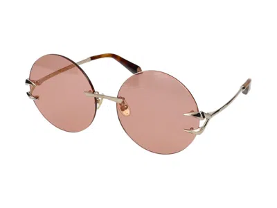 Roberto Cavalli Sunglasses In Bright Gold