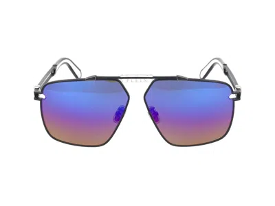 Philipp Plein Aviator-frame Titanium Sunglasses In Black