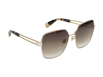 Furla Sunglasses In Rose' Gold Polished Total