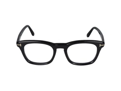 Tom Ford Blue Light Block Cat Eye Ladies Eyeglasses Ft5949-b 001 56 In Glossy Black