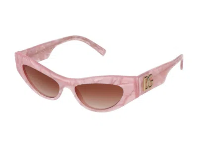 Dolce & Gabbana Sunglasses In Pink Mother Of Pearl