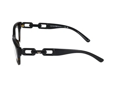 Shop Emporio Armani Eyeglasses In Havana Glossy