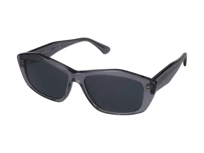Emporio Armani Sunglasses In Grey Transparent Glossy