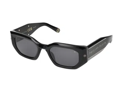 Philipp Plein Sunglasses In Glossy Black