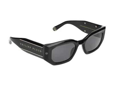 Philipp Plein Sunglasses In Glossy Black