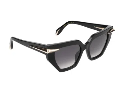 Roberto Cavalli Sunglasses In Glossy Black