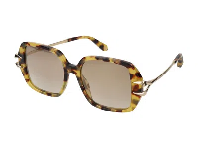 Roberto Cavalli Sunglasses In Havana Brown/honey