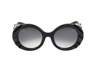 Roberto Cavalli Sunglasses In Glossy Black