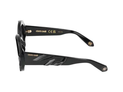 Roberto Cavalli Sunglasses In Glossy Black