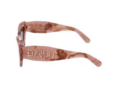 Philipp Plein Cat Eye-frame Acetate Sunglasses In Brown