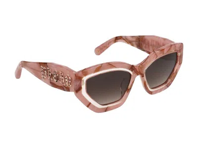 Philipp Plein Cat Eye-frame Acetate Sunglasses In Brown