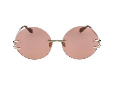 Roberto Cavalli Sunglasses In Bright Gold