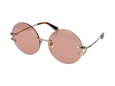 Roberto Cavalli Sunglasses In Bright Gold