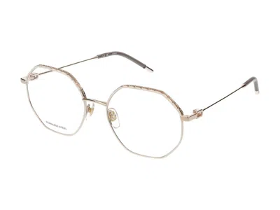Shop Furla Eyeglasses In Rose' Polished Gold W/white Parts