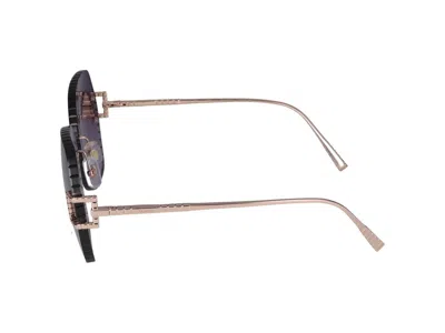 Shop Chopard Sunglasses In Gold Coppered Glossy
