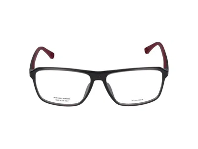 Shop Police Eyeglasses In Shiny Transparent Brown