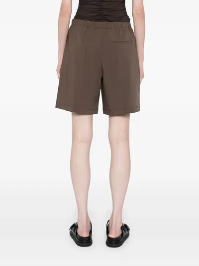 Jnby Wide-leg Shorts In Brown