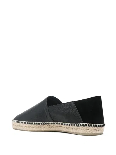 Castaã±er Castaner Black Polo/249 Nappa Leather Espadrilles In Black