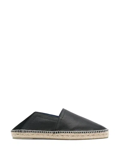 Castaã±er Castaner Black Polo/249 Nappa Leather Espadrilles In Black