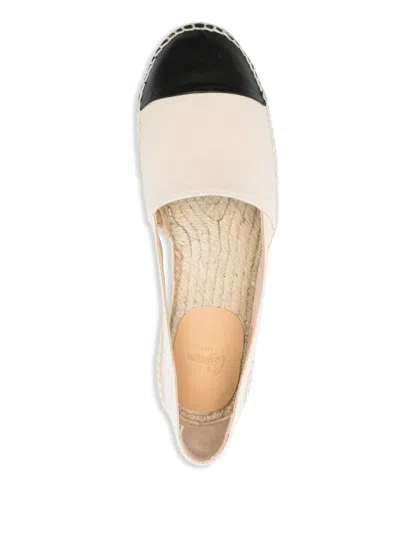 Castaã±er Castaner Canvas Slip-on Espadrilles With Leather Cap Toe In White
