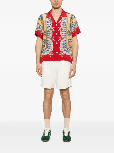 Represent Knitted-panel Shorts In Neutral